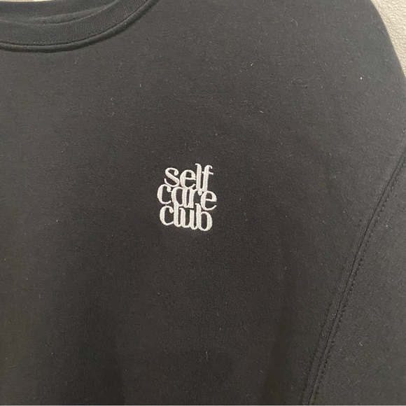 Brunette the Label x Midnight Paloma Self Care Club Crewneck Pullover Sweatshirt - Picture 2 of 6